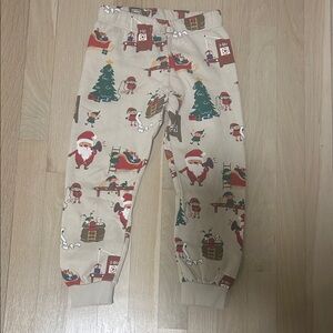 Festive Santa Print Joggers